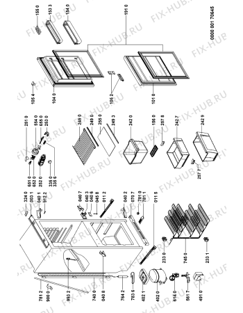 Схема №1 ARL757B4 (F090465) с изображением Руководство для холодильника Indesit C00357551