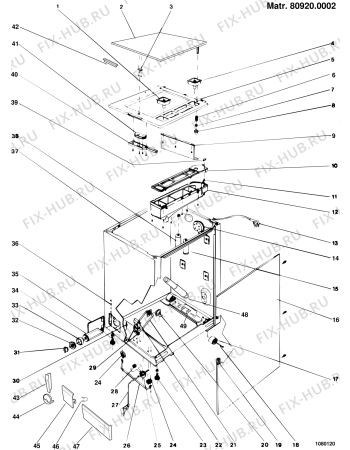Схема №4 TL670TFR (F001480) с изображением Декоративная панель для стиралки Indesit C00032424