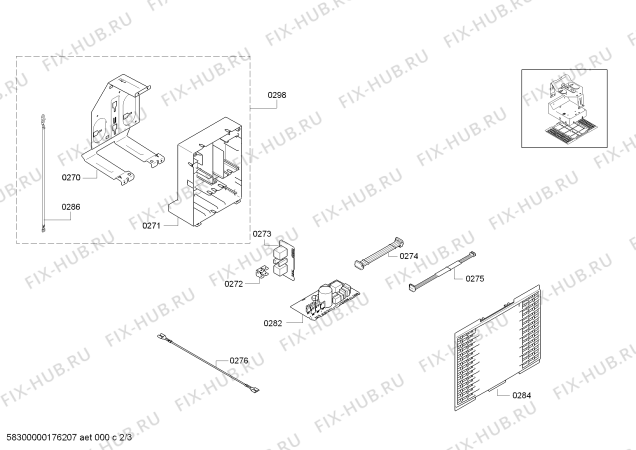 Взрыв-схема вытяжки Bosch DIB097A50 Bosch - Схема узла 02