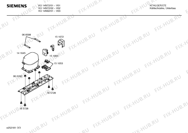 Схема №3 KU14N02 с изображением Декоративная рамка для холодильника Siemens 00234397