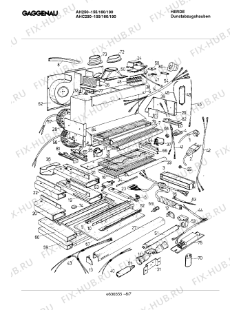 Схема №7 AH250190 с изображением Вставка для электровытяжки Bosch 00097871