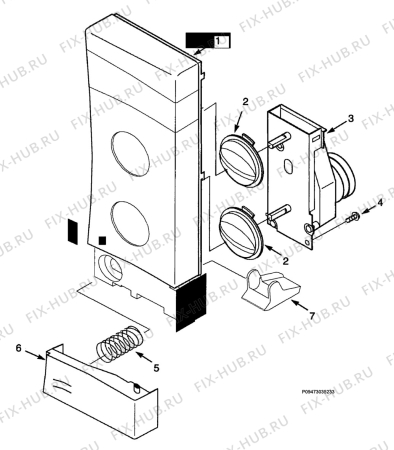 Взрыв-схема микроволновой печи Electrolux EMM2363 - W - Схема узла Section 5