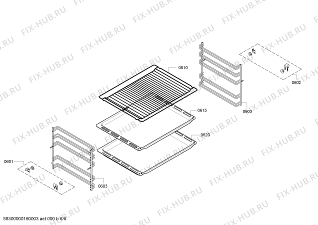Взрыв-схема плиты (духовки) Bosch HEG73B450 Bosch - Схема узла 06