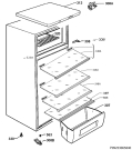 Схема №1 RDB72721AW с изображением Рамка для холодильной камеры Aeg 8075679186