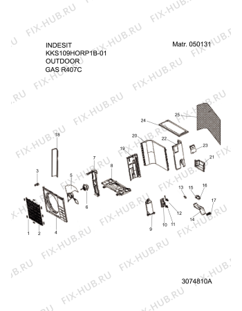 Схема №2 KKS109H0RP1B01 (F026701) с изображением Другое для кондиционера Indesit C00119764