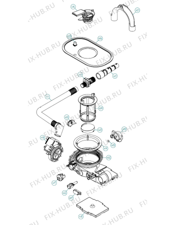 Схема №6 D5142 AU   -SS Bi (338845, DW70.5) с изображением Сенсорная панель для электропосудомоечной машины Gorenje 343130