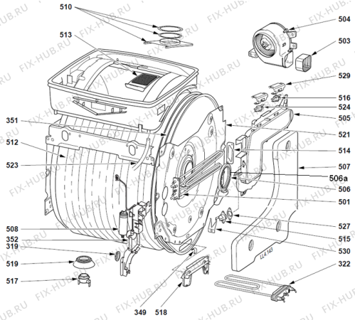 Схема №1 WTD63111 (329059, L10EWD3131121) с изображением Утяжелитель для стиральной машины Gorenje 373660
