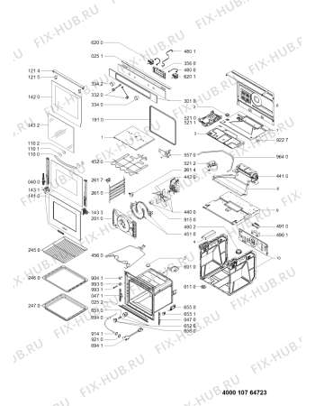 Схема №1 KOLS 7030 с изображением Микромодуль для духового шкафа Whirlpool 481010728304