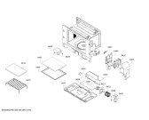 Схема №4 HMT85GL53W с изображением Дверь для духового шкафа Bosch 00688435