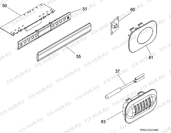 Взрыв-схема холодильника Electrolux IK263QU11R - Схема узла Electrical equipment