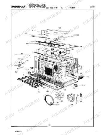 Схема №11 EB378110 с изображением Крышка для электропечи Bosch 00292279