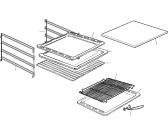 Схема №5 MFW с изображением Корпусная деталь для плиты (духовки) DELONGHI 421F723