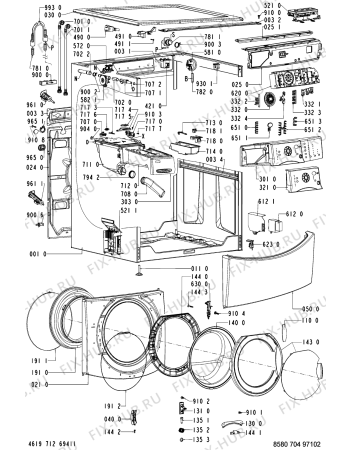 Схема №2 704 WT-GT с изображением Всякое для стиральной машины Whirlpool 481221479184