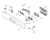 Схема №5 DM18 SF   -White Bi (900000996, DW20.1) с изображением Сенсорная панель для электропосудомоечной машины Gorenje 268269