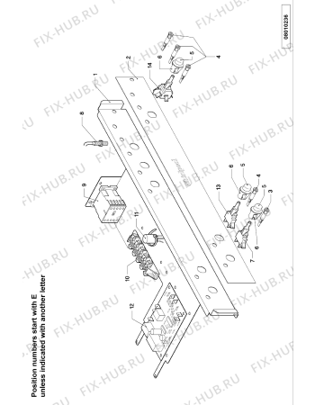 Взрыв-схема посудомоечной машины Whirlpool AGB650WP1 (F100978) - Схема узла