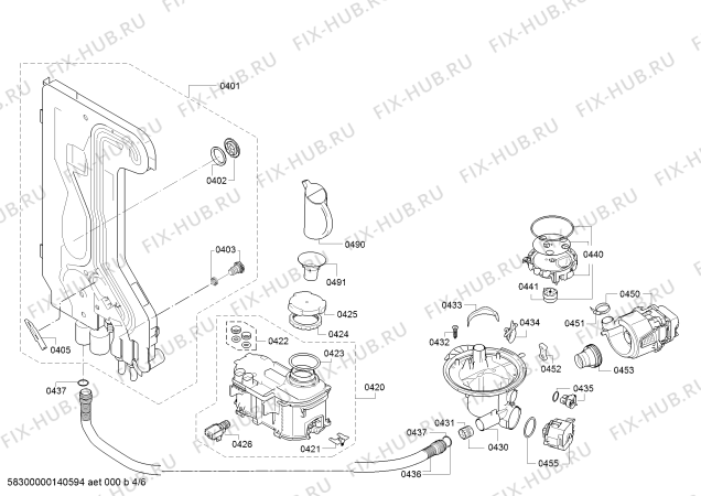 Схема №5 SMS84M32EU Exclusiv SilencePlus с изображением Краткая инструкция для посудомойки Bosch 00726647