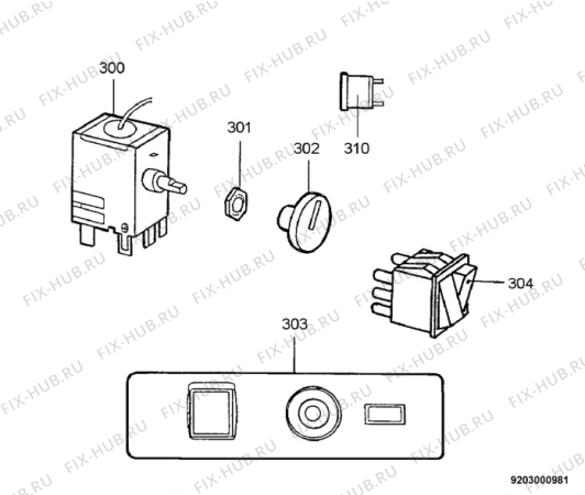 Взрыв-схема холодильника Atlas BS2509 - Схема узла Electrical equipment 268