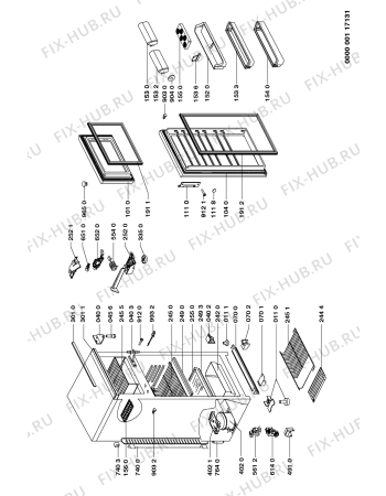 Схема №1 DPS 3000/G/3 с изображением Поверхность для холодильника Whirlpool 481941879671