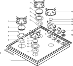 Схема №2 P60V1BK (F015898) с изображением Руководство для электропечи Indesit C00173554