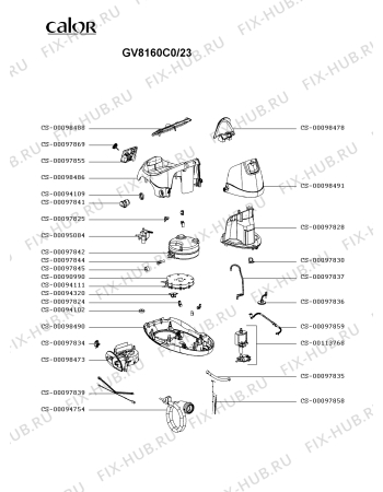 Схема №2 GV8160C0/23 с изображением Криостат для электроутюга Calor CS-00098487