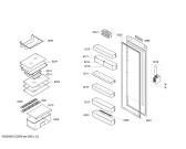 Схема №3 KSR38V41IE с изображением Дверь для холодильника Siemens 00246427