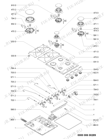 Схема №1 AKM 260/IX с изображением Втулка для электропечи Whirlpool 480121100132