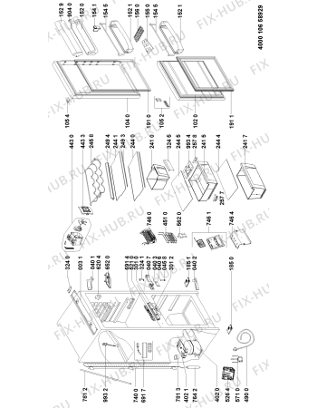 Схема №1 CB181NF3 (F092009) с изображением Микромодуль для холодильной камеры Indesit C00342654