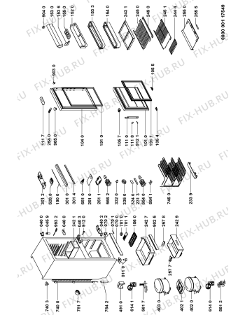 Схема №1 DC 5315 с изображением Дверца для холодильника Whirlpool 481241618149