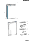 Схема №3 TFAA1G (F069498) с изображением Дверь для холодильной камеры Indesit C00279154