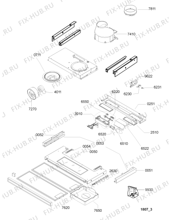 Схема №1 AKS 542 GY с изображением Монтажный набор для вытяжки Whirlpool 482000009232