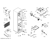 Схема №3 KGF29221 с изображением Дверь для холодильной камеры Bosch 00242255