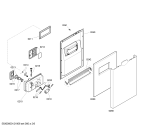 Схема №6 SRS55T12EU с изображением Передняя панель для посудомойки Bosch 00448204