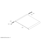 Схема №7 HSW745050N с изображением Внутренняя дверь для плиты (духовки) Bosch 00479529