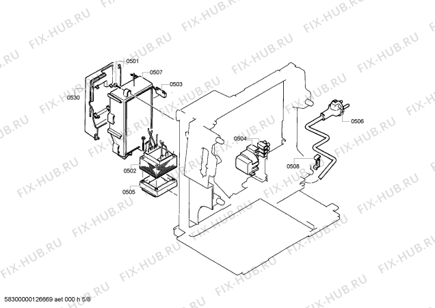 Схема №8 TCA6401 Benvenuto B40 с изображением Магнитный клапан для электрокофеварки Siemens 00606438