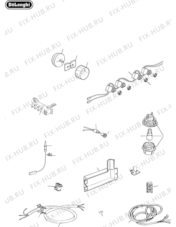 Схема №5 DEF605GW с изображением Труба для плиты (духовки) DELONGHI 029673