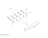 Схема №7 4CGX340N с изображением Кольцо для плиты (духовки) Bosch 00611242