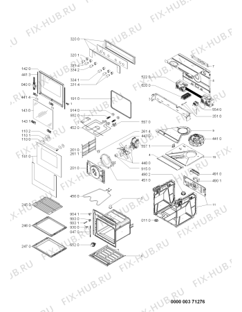 Схема №1 ELVE 8160/EW с изображением Клавиша для духового шкафа Whirlpool 480121103443