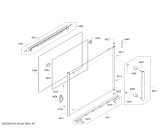Схема №6 HBR43B250B с изображением Фронтальное стекло для плиты (духовки) Bosch 00683300