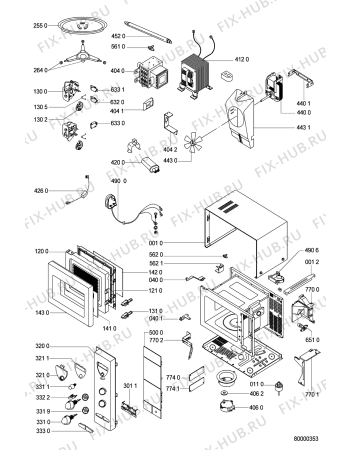 Схема №1 UKM 237/WP/WH с изображением Термотрансформатор для микроволновой печи Whirlpool 481990200686