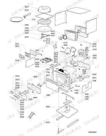 Схема №1 EMCHD 5140 AL с изображением Сенсорная панель для микроволновки Whirlpool 481245350112