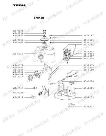 Схема №2 679433 с изображением Соединение для электроблендера Tefal AS-0384