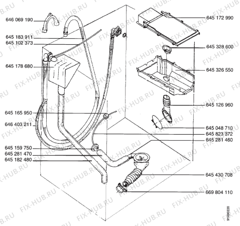 Взрыв-схема стиральной машины Aeg LAVW800-W - Схема узла Section 6