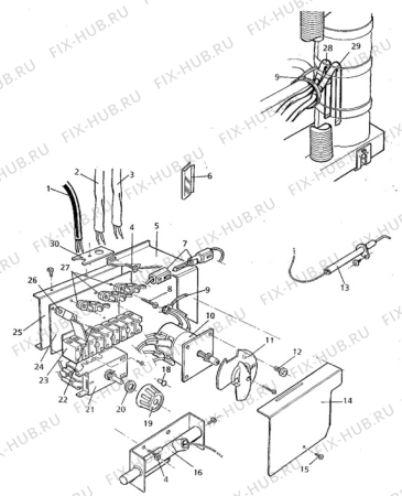 Взрыв-схема холодильника Electrolux RM2201 - Схема узла Electrical equipment