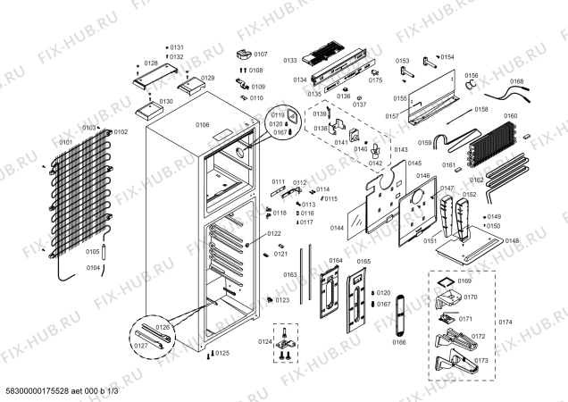 Схема №3 KDN46BL111 REF BOSCH ECO-TT463 IXL 220V/60HZ с изображением Лампа для холодильника Bosch 00622946