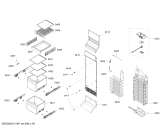 Схема №5 KAN92SC65C с изображением Рамка для холодильной камеры Bosch 00646034