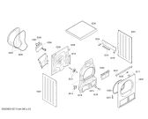 Схема №5 WTE84301 с изображением Задняя часть корпуса для сушилки Bosch 00247270