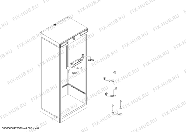 Схема №6 CI30RP01 с изображением Поднос для холодильника Siemens 00770820