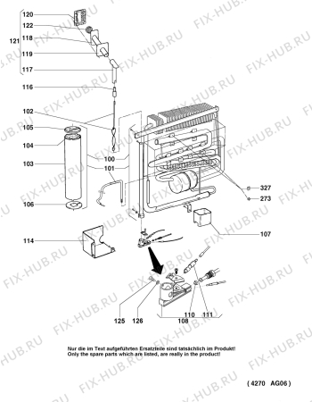 Взрыв-схема холодильника Dometic (N Dc) RM4292 - Схема узла Cooling generator