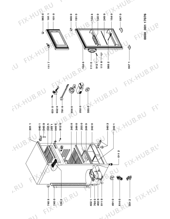 Схема №1 ART 536/H с изображением Шарнир для холодильной камеры Whirlpool 481941719652