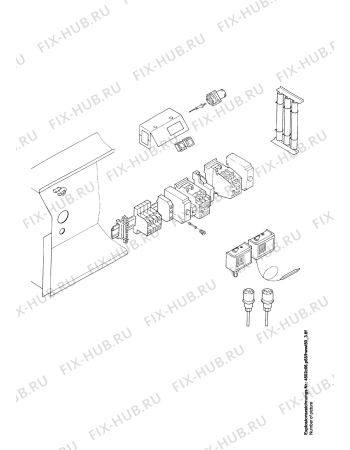 Взрыв-схема стиральной машины Aeg HWWI50 - Схема узла Electrical equipment